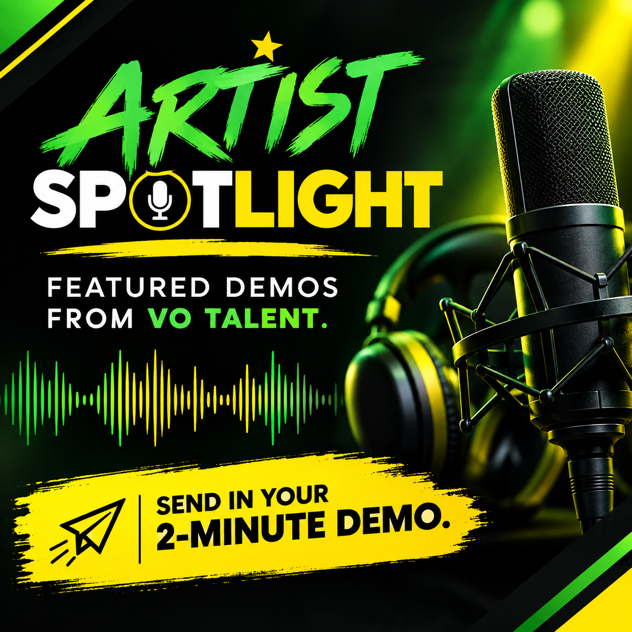 voice artist demo feature
