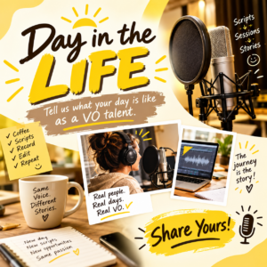 day in the life as a voice talent