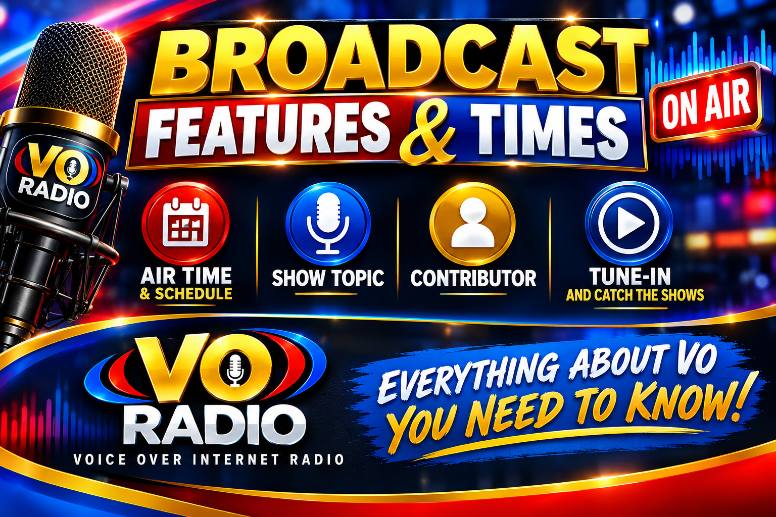 voice over radio feature times