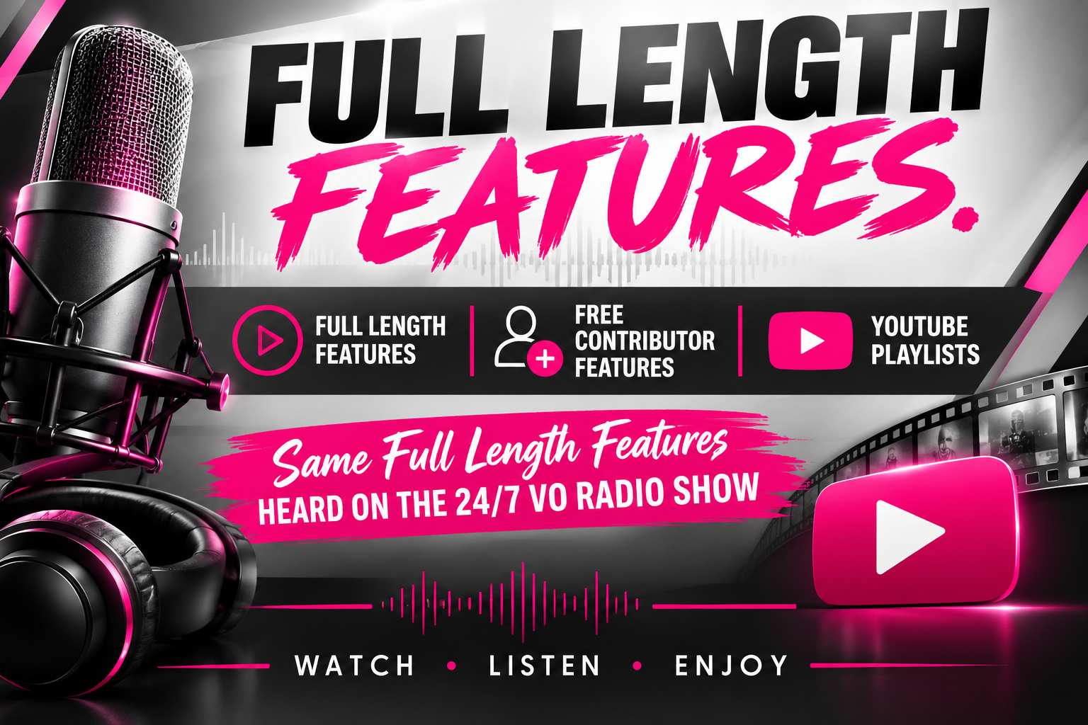 full length features vo radio