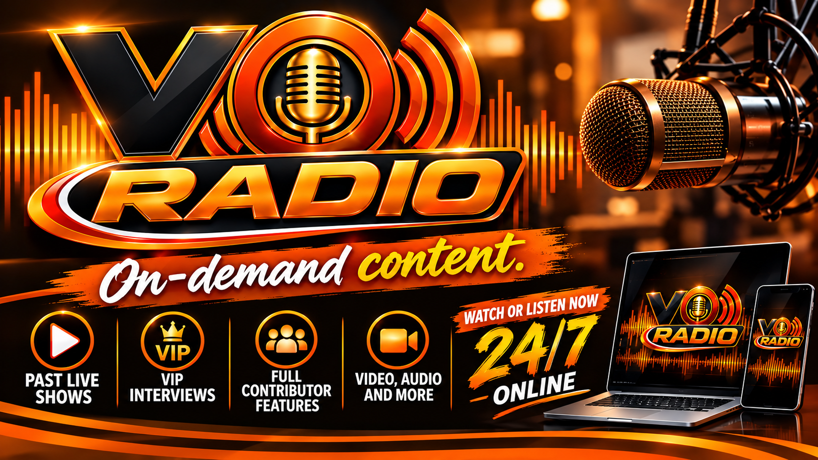 vo radio on-demand content