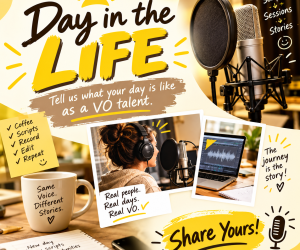 day in the life as a voice talent